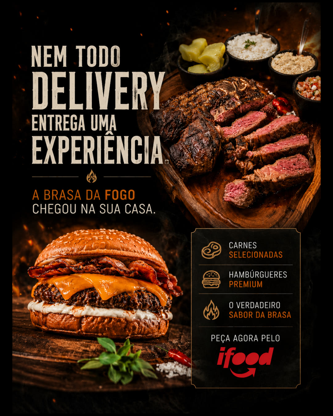 FOGO no iFood - Nem todo delivery entrega uma experiência