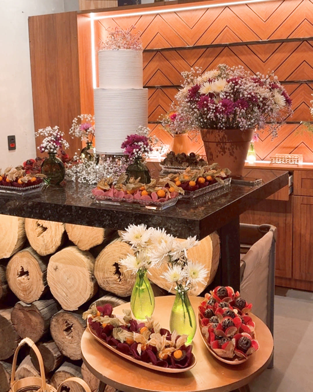 Mesa de celebração na FOGO Sinop